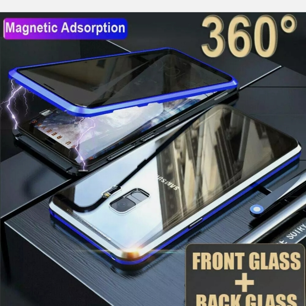 Samsung Galaxy Note 9 Case 360°Full Cover Magnetic Glass Case
